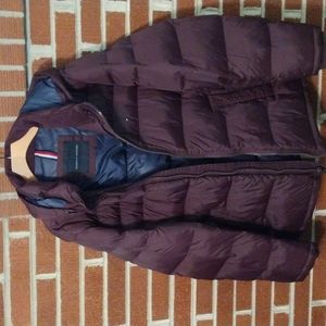 Tommy Hilfiger, Burgundy, puffer coat, Size XXL